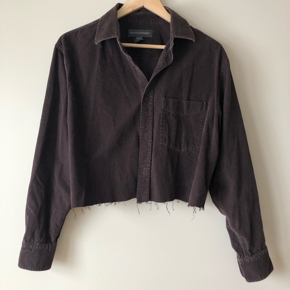 🌟Vintage brown corduroy shirt